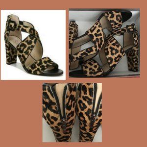 NEW Franco Sarto Habra 2 Camel Cross Strap Sandals Womens 9 M